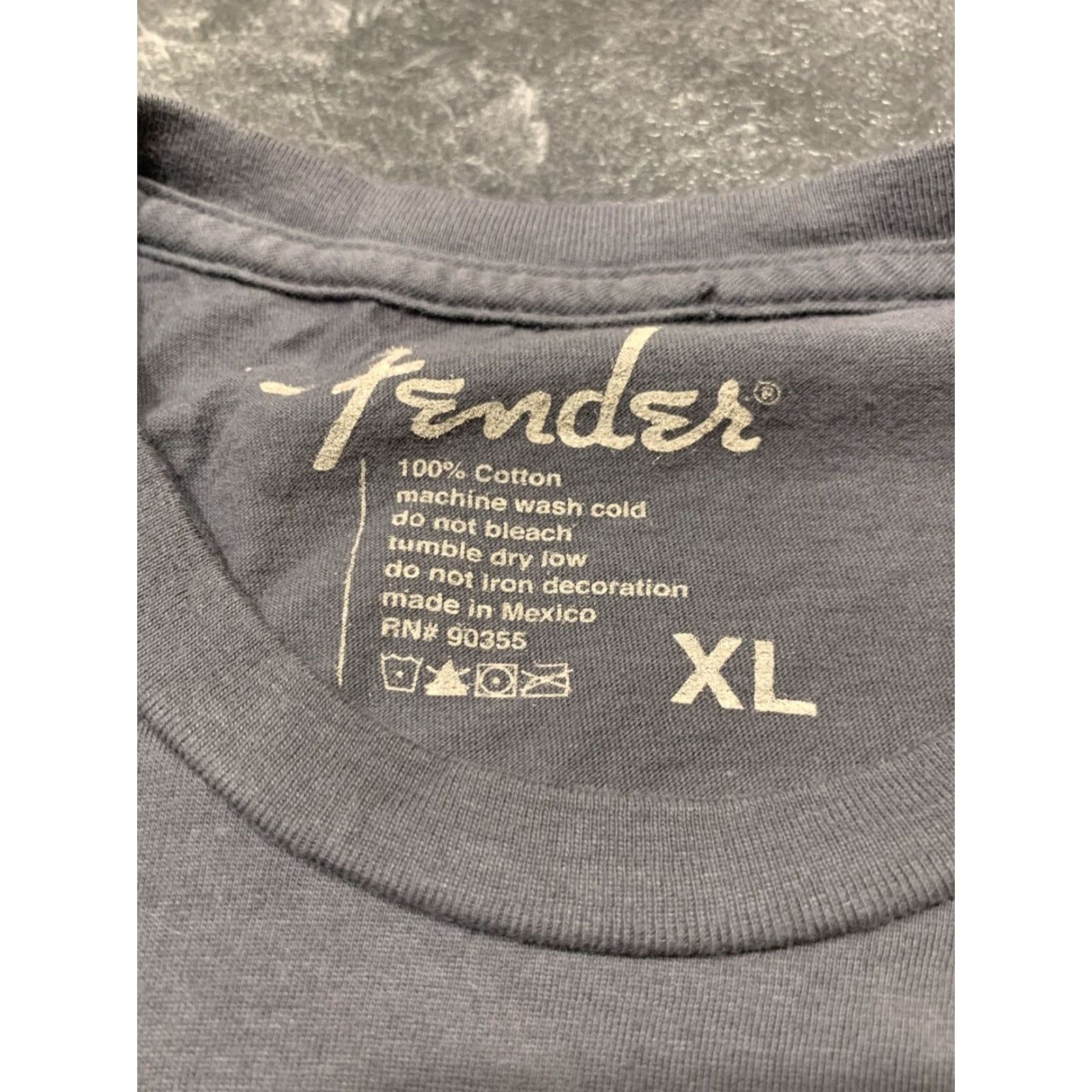 Fender Fender T-Shirt Mens XL Grey Music Cotton Short Sleeve Size US XL / EU 56 / 4 - 4 Thumbnail