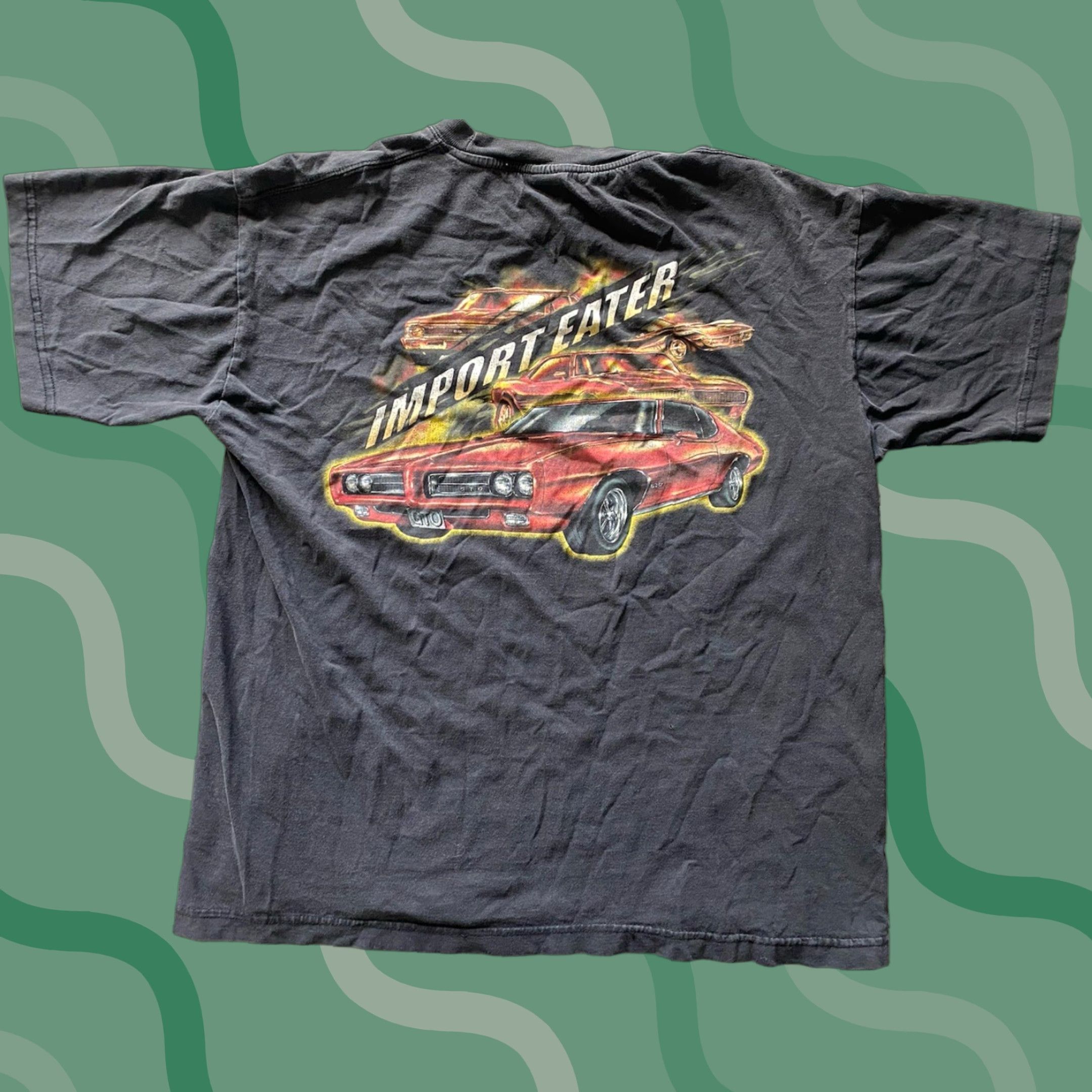Vintage ODM T Shirt Men’s L Black Short Sleeve Regular Size GTO Eater Import Size US L / EU 52-54 / 3 - 1 Thumbnail