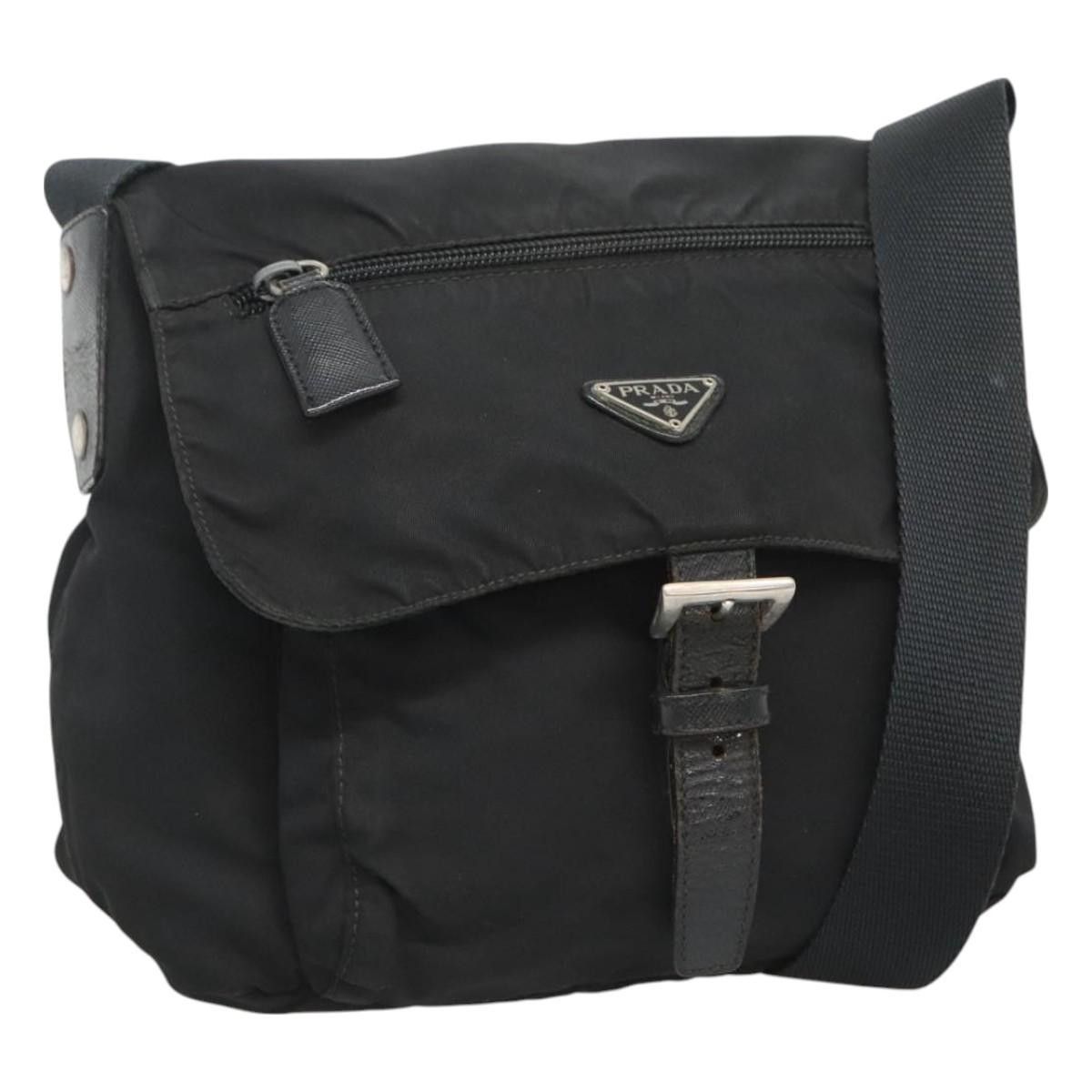 Prada PRADA Shoulder Bag Nylon Black Silver Size ONE SIZE - 1 Thumbnail
