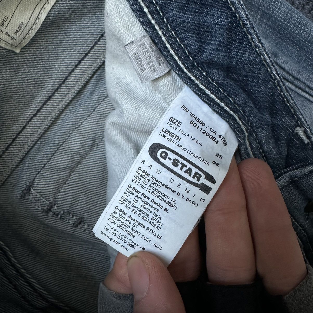 G-Star VTG Women’s Crazy Y2K Skinny Jeans G-Star Raw W25xL32 00s Gr Size 25" / US 0 / IT 36 - 13 Thumbnail