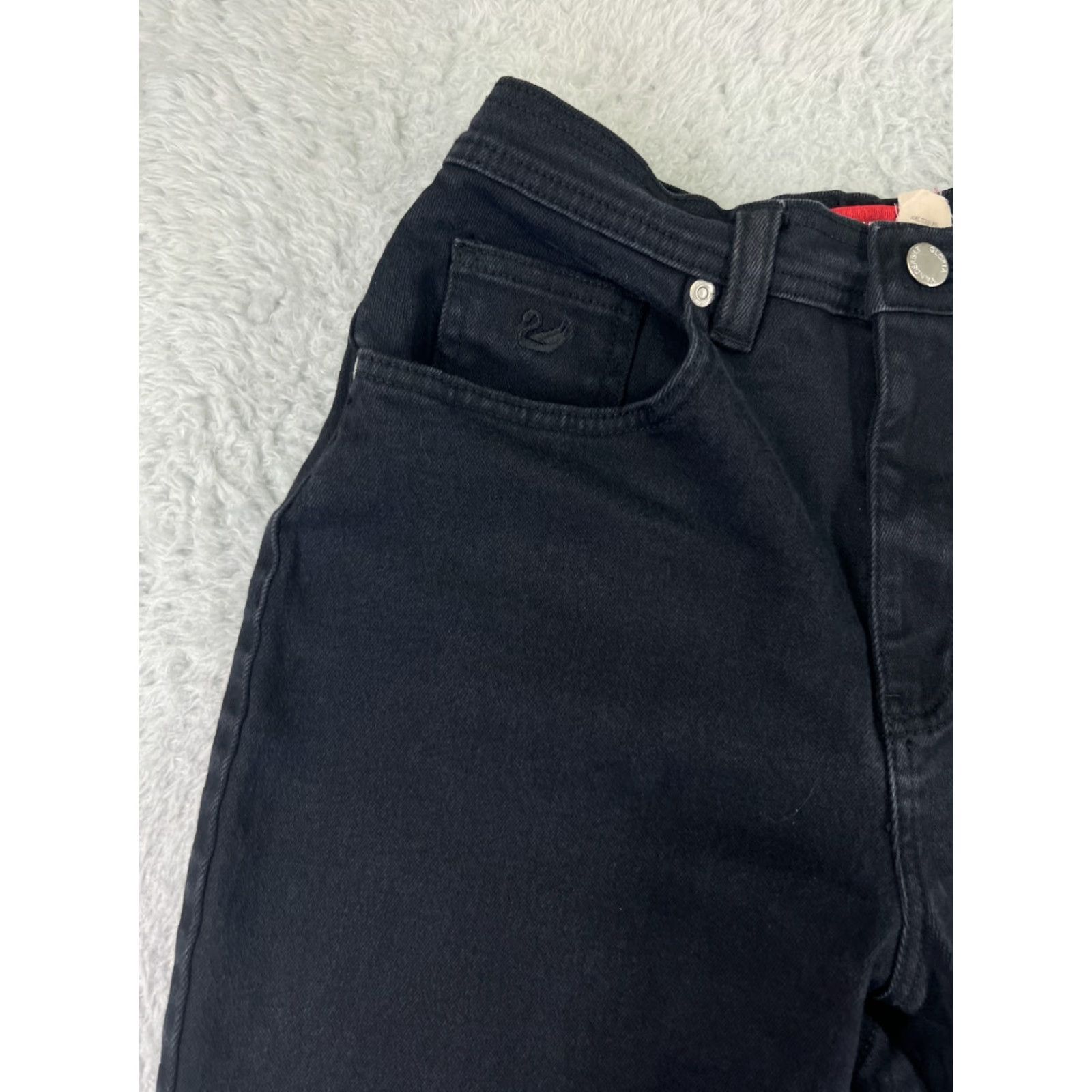 Gloria Vanderbilt Gloria Vanderbilt Jeans Womens 8 Black Denim Stretch Cotton Blend Straight Size 30" / US 8 / IT 44 - 7 Thumbnail