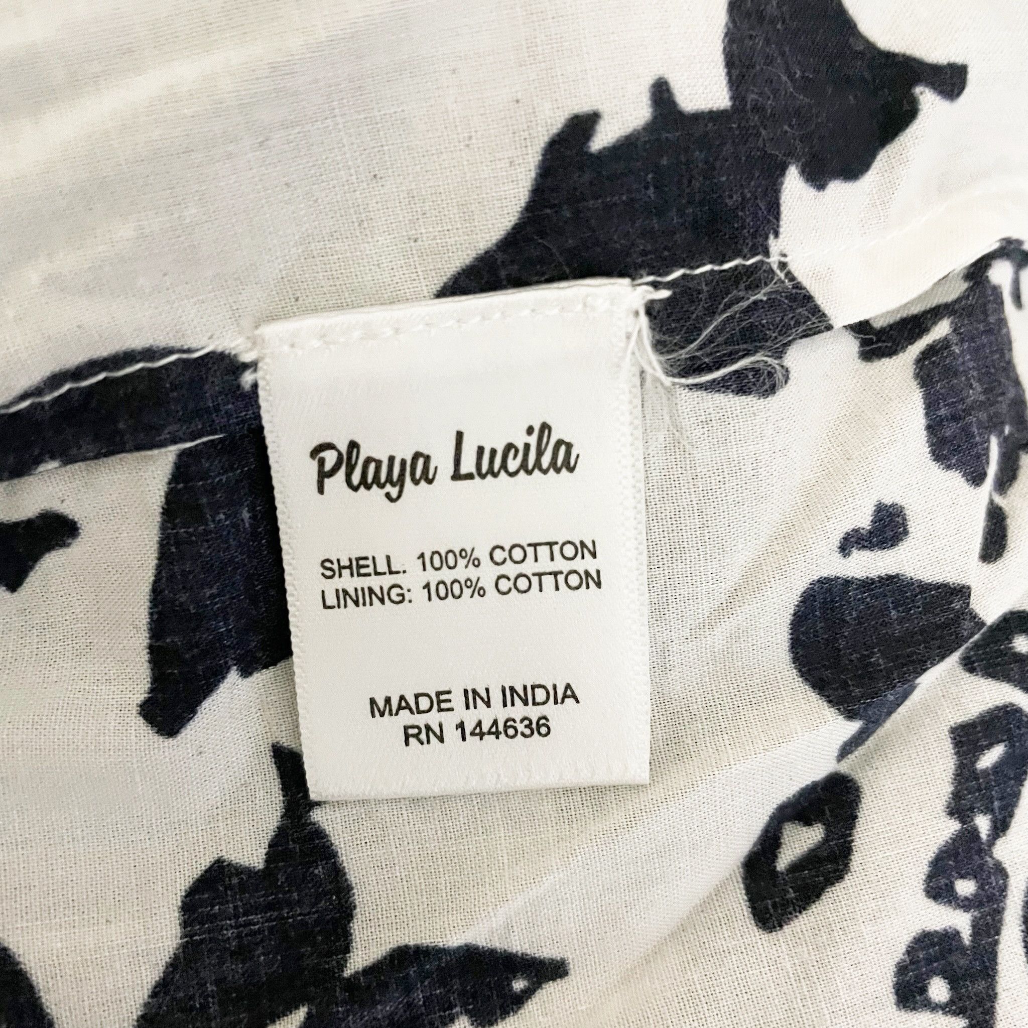 Other Playa Lucila Square Neck Cotton Smocked Size M / US 6-8 / IT 42-44 - 3 Thumbnail