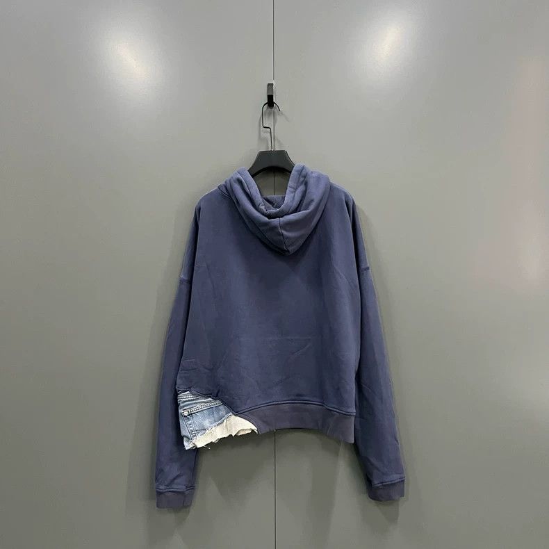 Greg Lauren greg lauren size 4 Washed vintage patchwork hoodie 2506-Ne Size US XL / EU 56 / 4 - 2 Thumbnail