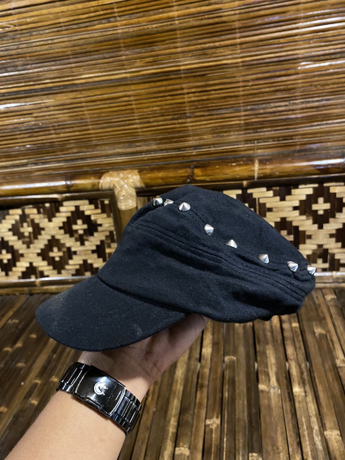 Japanese Brand × Vintage 2000s cadet hat distressed blink punk y2k style Size ONE SIZE - 3 Thumbnail