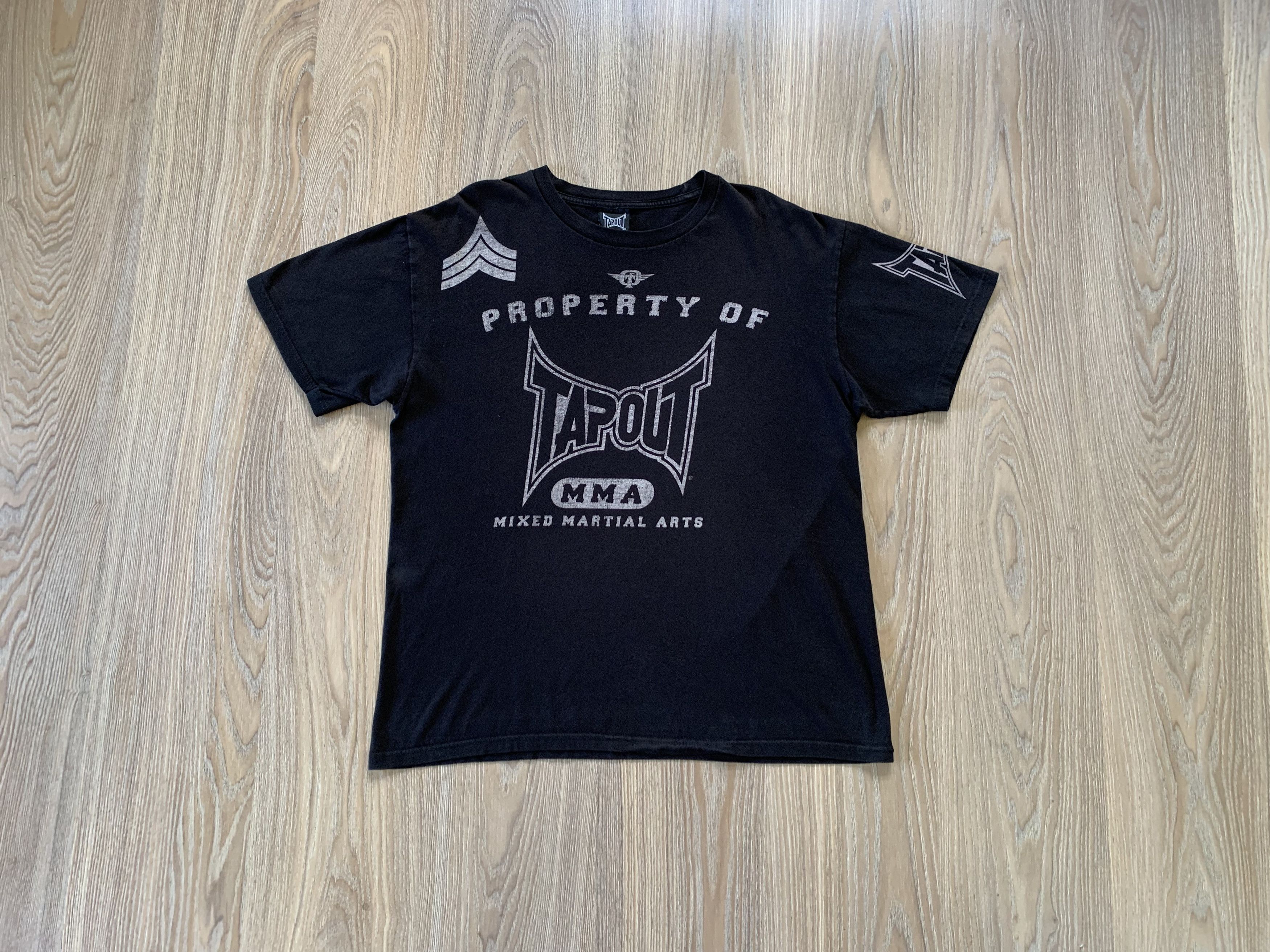 Tapout × Vintage Rare Tapout Vintage Overprint T Shirt Size US L / EU 52-54 / 3 - 10 Thumbnail