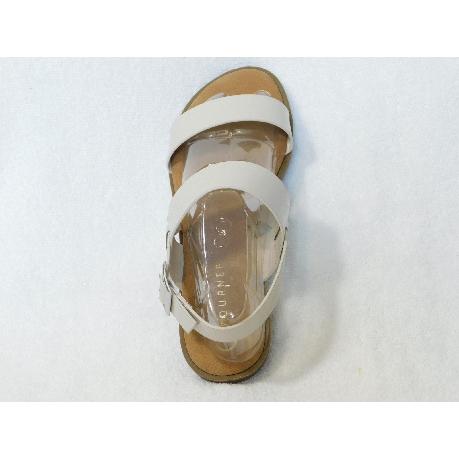 Other W600 Journee Beige Faux Leather Lavine Women's Sandals - 8 W Size US 8 / IT 38 - 3 Thumbnail