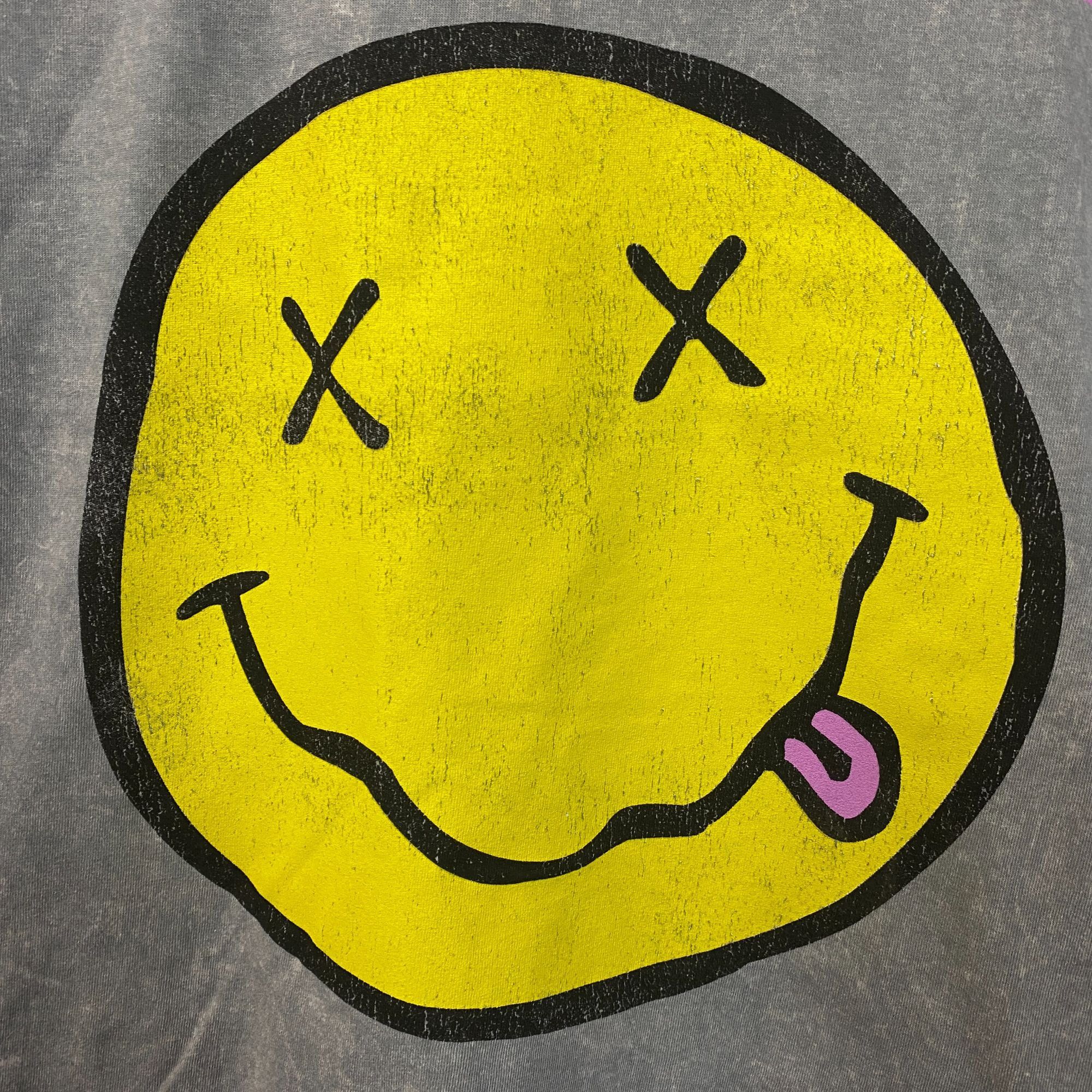 Nirvana Nirvana Smiley Face Acid Wash Graphic Grunge T-Shirt Medium Size US M / EU 48-50 / 2 - 4 Thumbnail