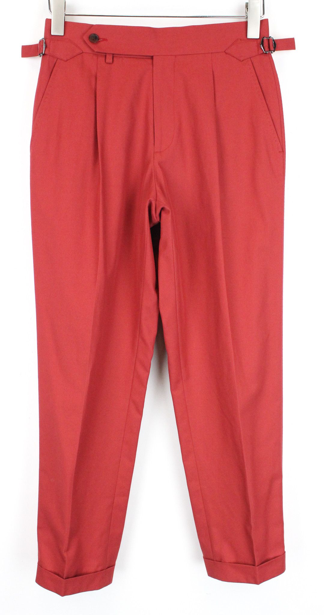 Suitsupply LA SPALLA UK32R Red Cotton 2 Piece Suit 66574 Size 34S - 7 Thumbnail