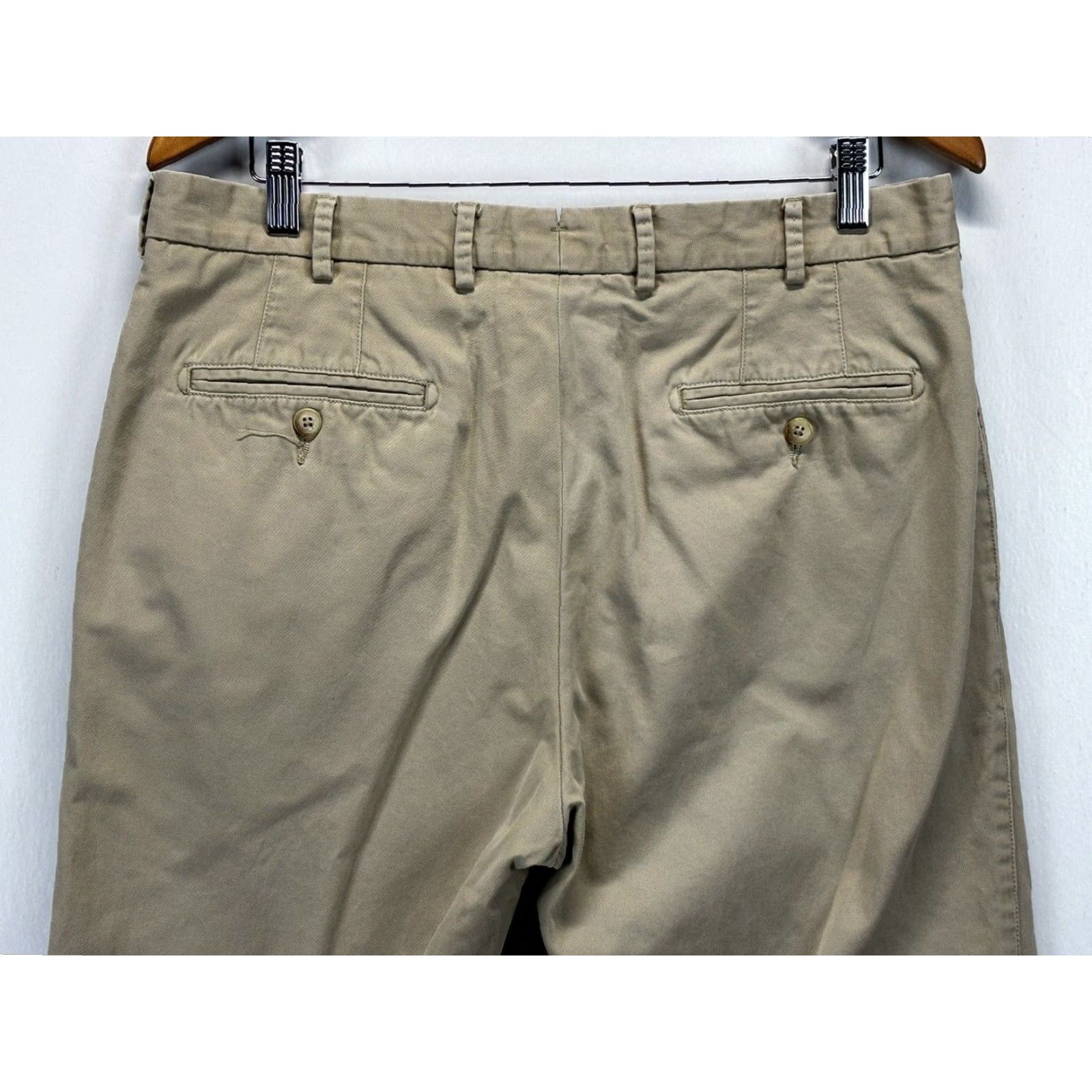 Peter Millar VINTAGE? No — Peter Millar Chino Pants Men 34x29 Flat Front Golf Preppy Tan Cotton GUC Size US 34 / EU 50 - 4 Thumbnail
