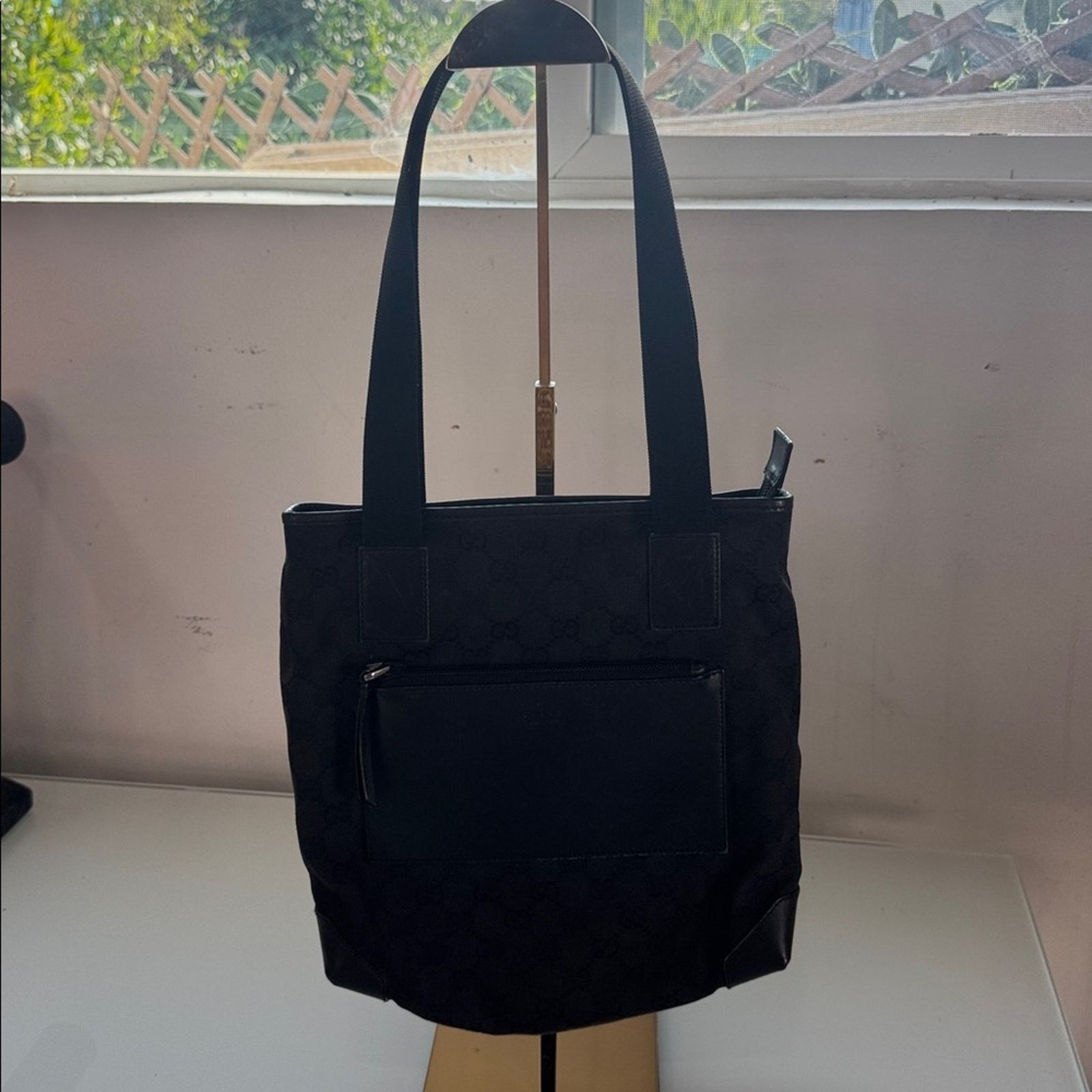 Gucci Vintage Gucci GG Canvas & Leather Shoulder Bag — Early 2000s Size ONE SIZE - 15 Thumbnail