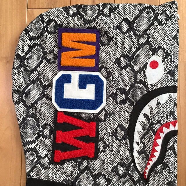 Bape BAPE Snake shark full zip hoodie a bathing ape NIGO Size US XXL / EU 58 / 5 - 4 Thumbnail