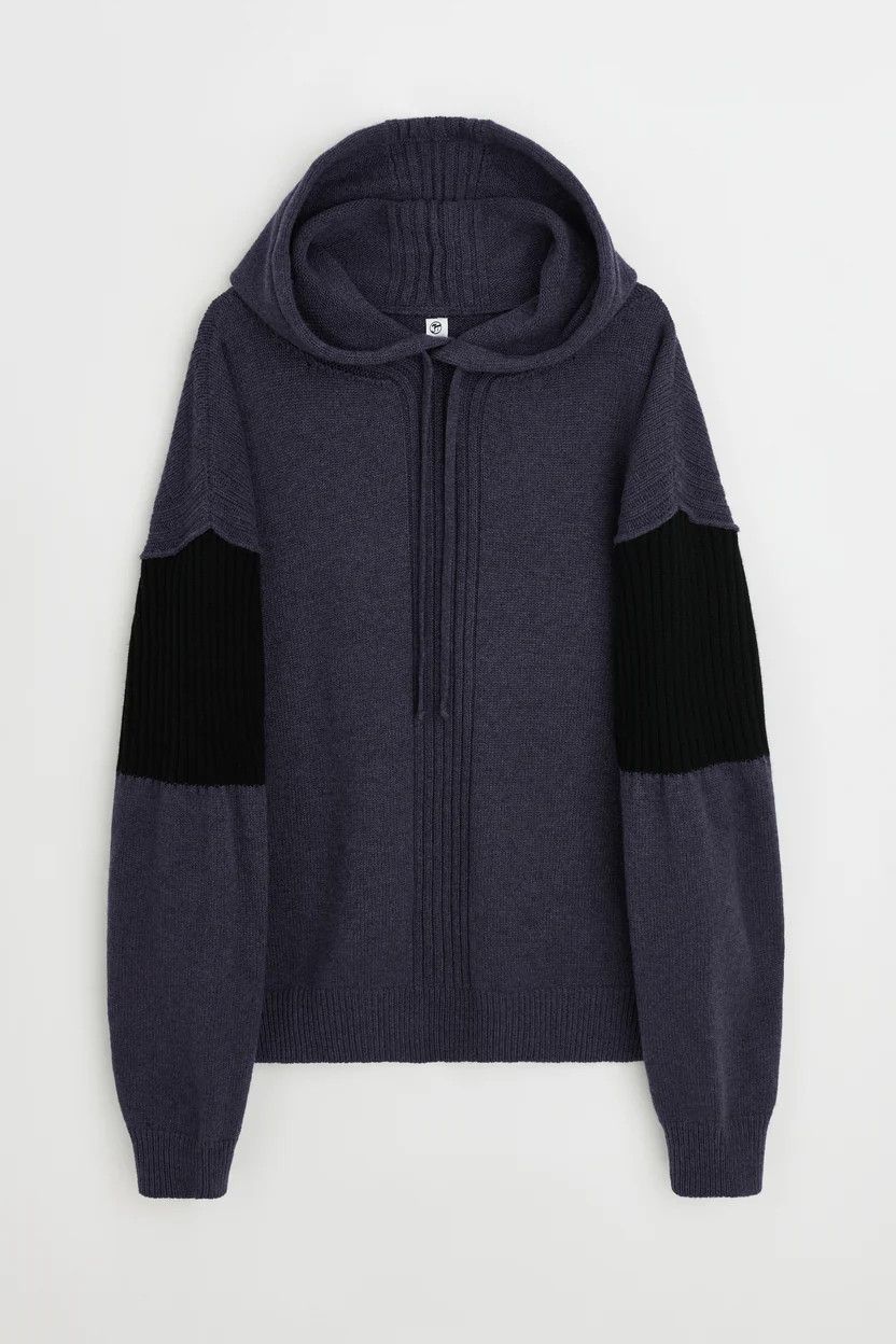 Judy Turner o1mle0225 Unisex Leif Hoodie in Deep Purple & Black Size US M / EU 48-50 / 2 - 1 Thumbnail