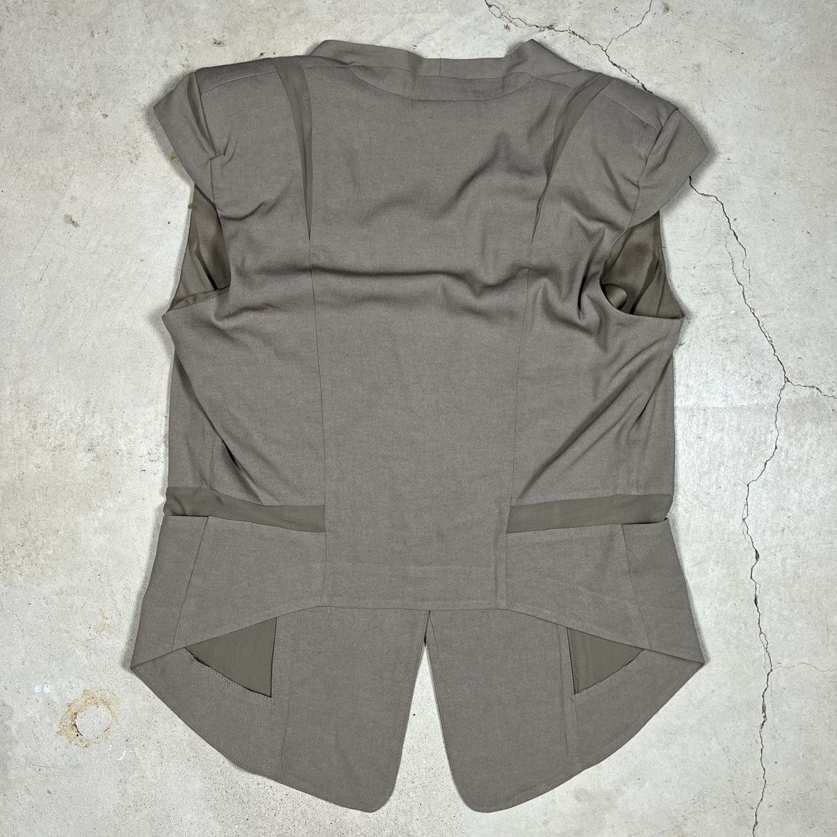 Helmut Lang Helmut Lang Women’s Sleeveless Blazer Size L / US 10 / IT 46 - 7 Thumbnail