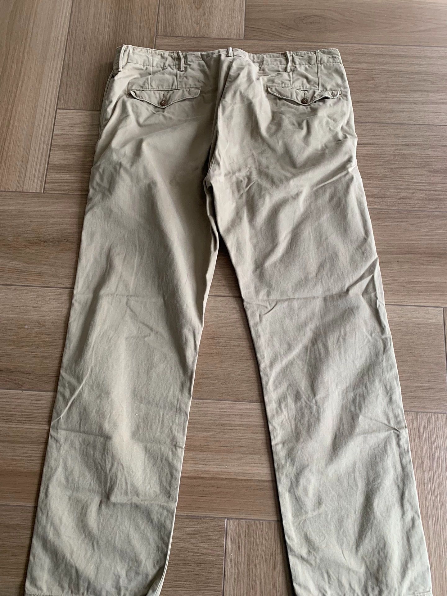 RRL Ralph Lauren RRL Slim Fit Officers Chino Pant Khaki 38 Near New Size US 38 / EU 54 - 2 Thumbnail