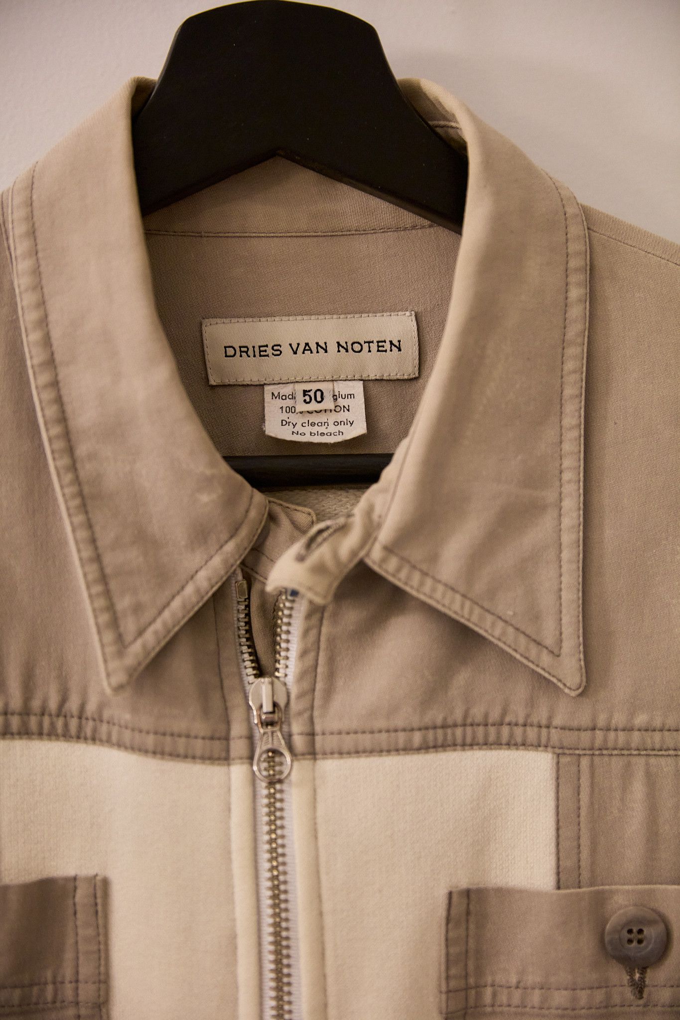 Dries Van Noten Dries Van Noten Contrast Panel Cotton Jacket – Early 2000s Size US M / EU 48-50 / 2 - 3 Thumbnail