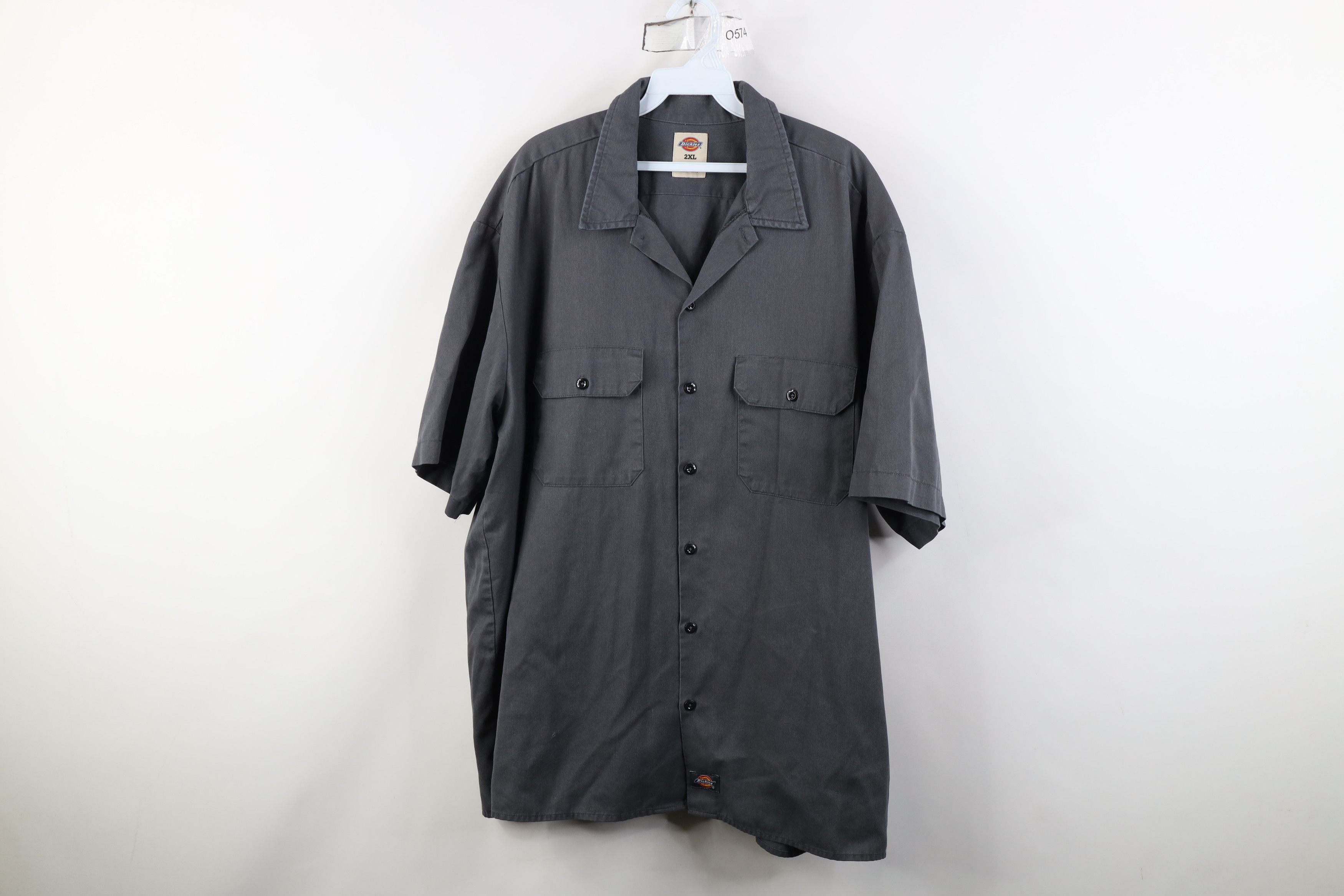 Dickies Vintage Y2K Dickies Workwear Mechanic Button Shirt Gray Size US XXL / EU 58 / 5 - 1 Thumbnail
