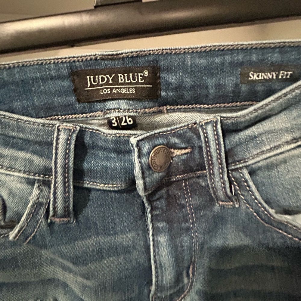 Judy Blue Judy Blue Skinny Blue Jeans Size 26" / US 2 / IT 38 - 2 Thumbnail