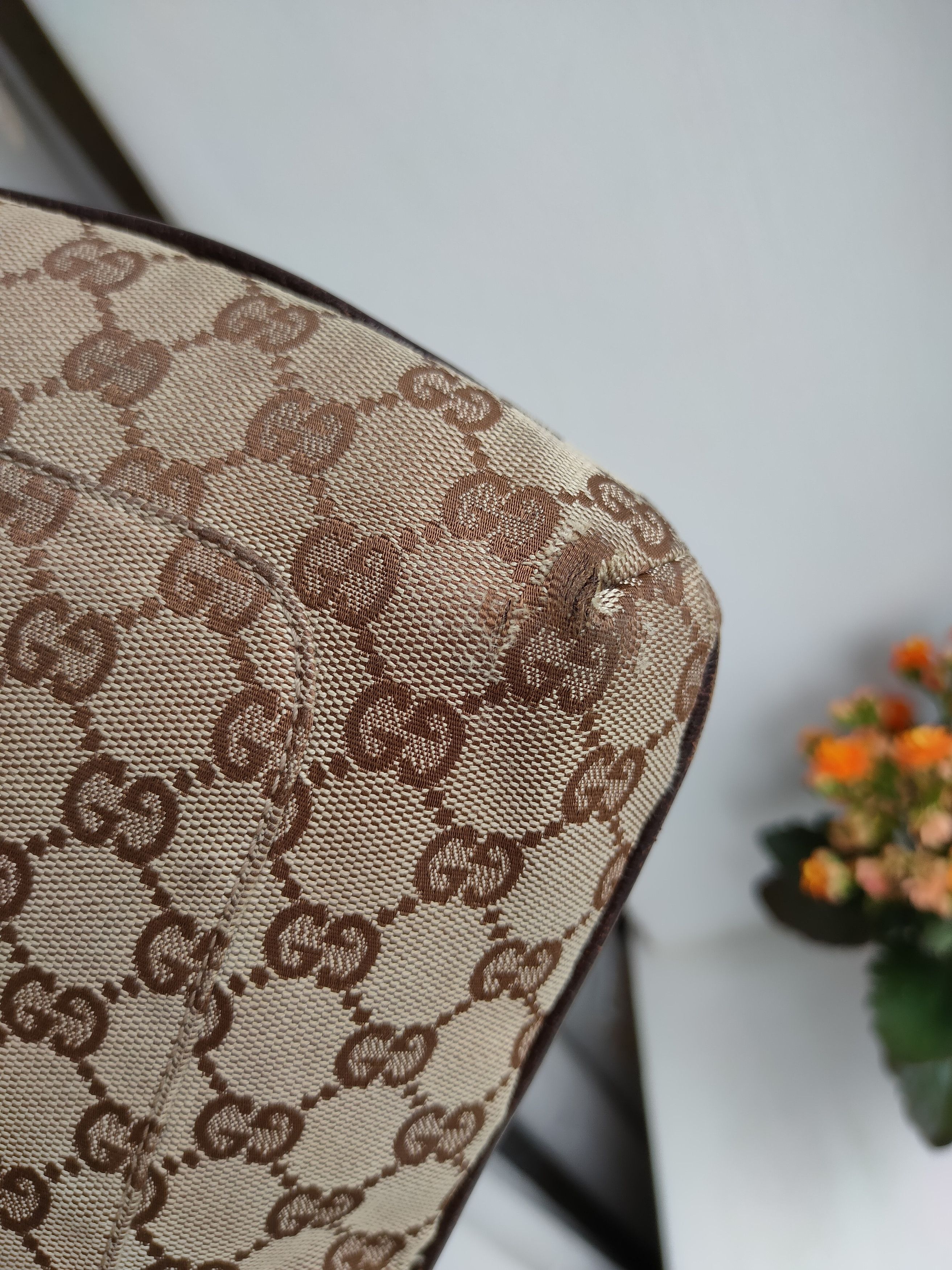 Gucci Gucci GG Pattern Canvas Leather Shoulder Bag Messenger Bag Size ONE SIZE - 16 Thumbnail