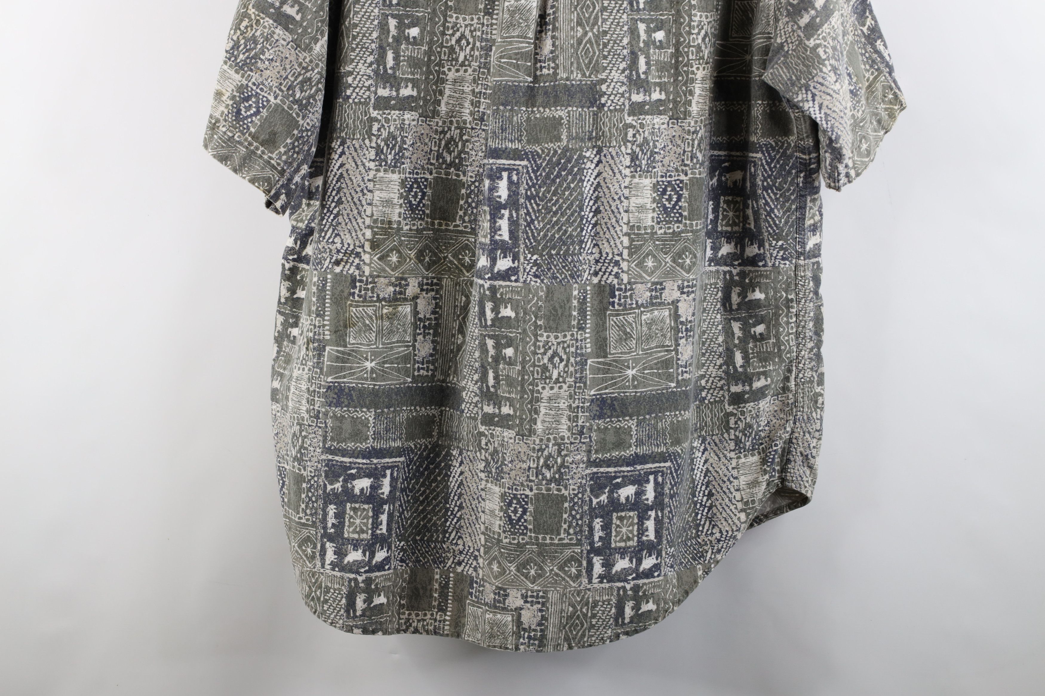 Vintage × Woolrich Woolen Mills Vintage 90s Woolrich Hawaiian Luau Button Down Shirt Size US XL / EU 56 / 4 - 11 Thumbnail
