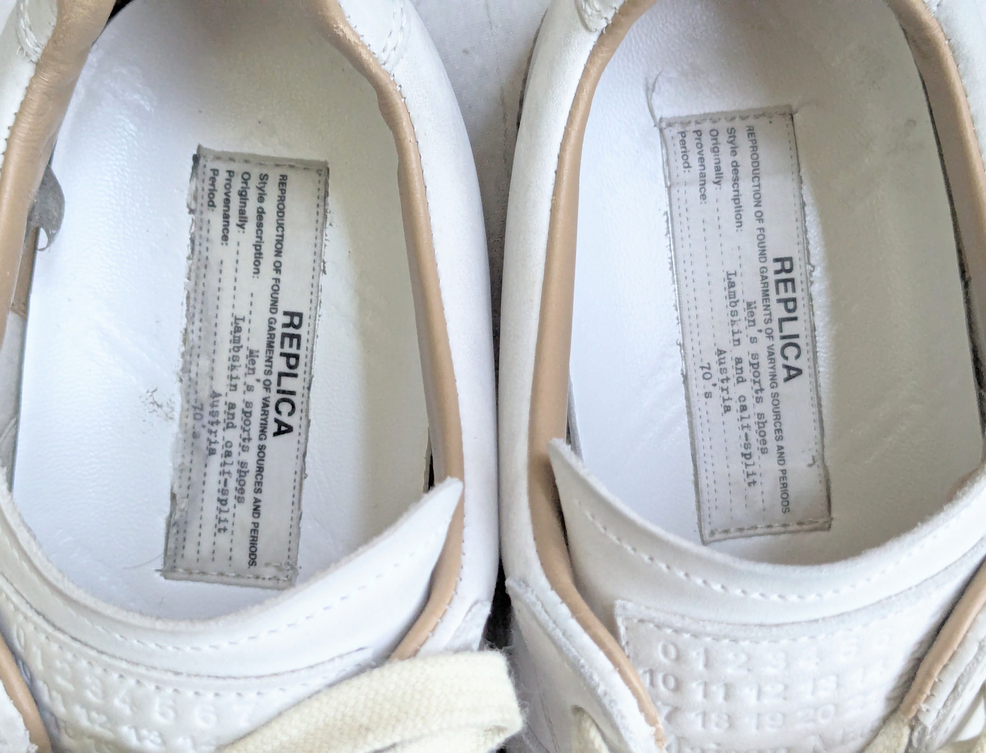 Maison Margiela Maison Margiela Replica GAT 10.5 43.5 Paint Splatter Low Size US 10.5 / EU 43-44 - 10 Thumbnail