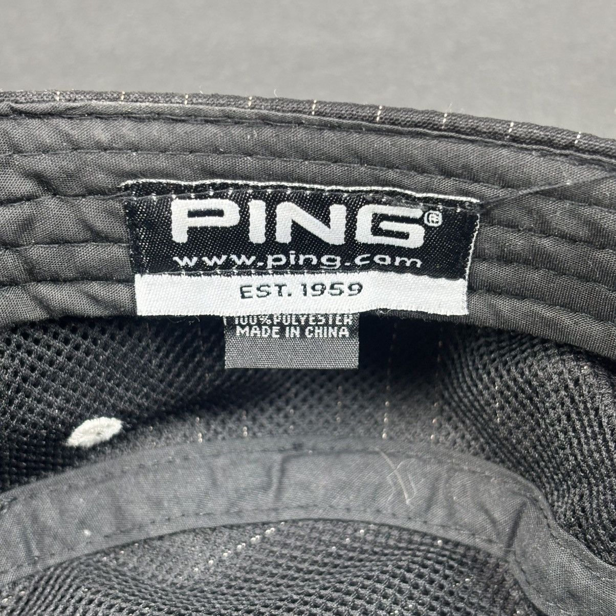 PING PING play your best stitched logo black pinstripe golf hat Size ONE SIZE - 5 Thumbnail