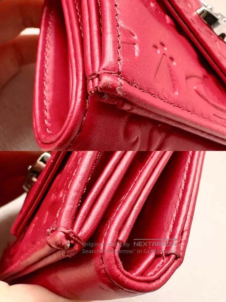 Vivienne Westwood Vivienne Westwood Red Saturn embossed tri-fold wallet Size ONE SIZE - 4 Thumbnail