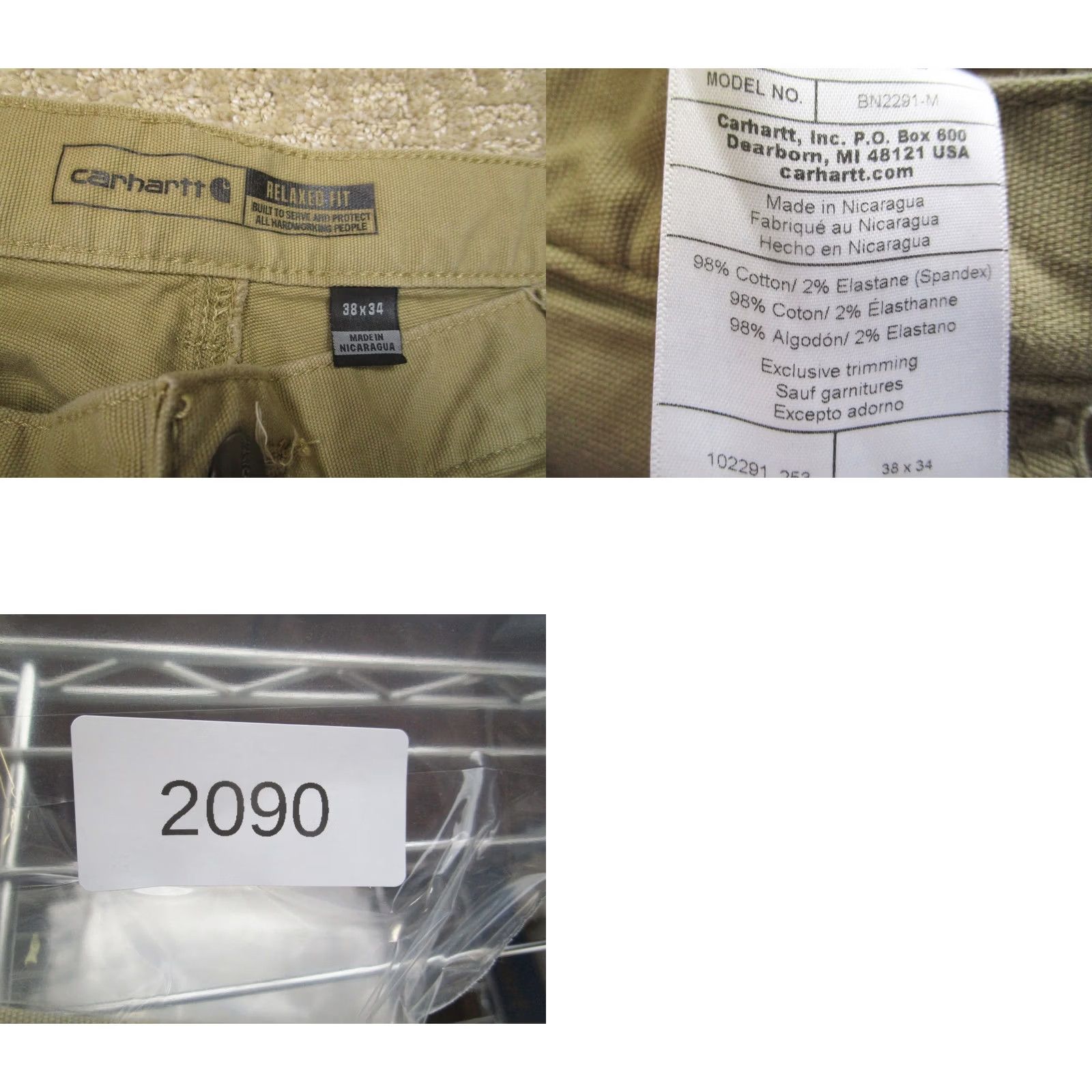 Carhartt Carhartt Jeans Men 38x34 Brown Carpenter Straight Utility Canvas Pants Workwear Size US 38 / EU 54 - 8 Thumbnail