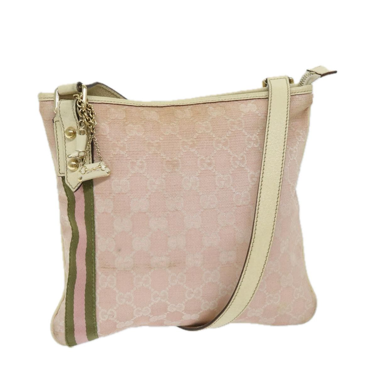 Gucci Pink Canvas Shoulder Bag (Pre-Owned) Size ONE SIZE - 1 Thumbnail