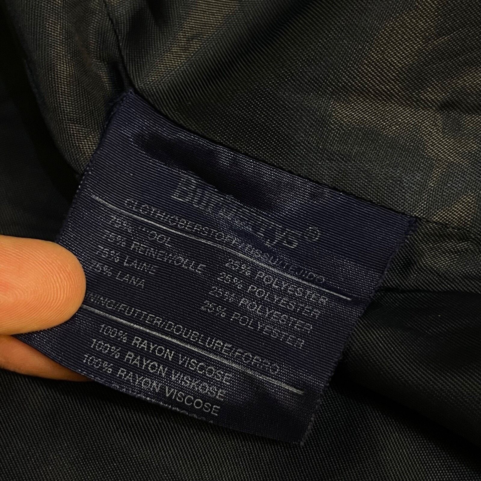 Burberry VINTAGE Burberry Trench Coat VIRGIN WOOL jacket BLUE navy Size US L / EU 52-54 / 3 - 12 Thumbnail