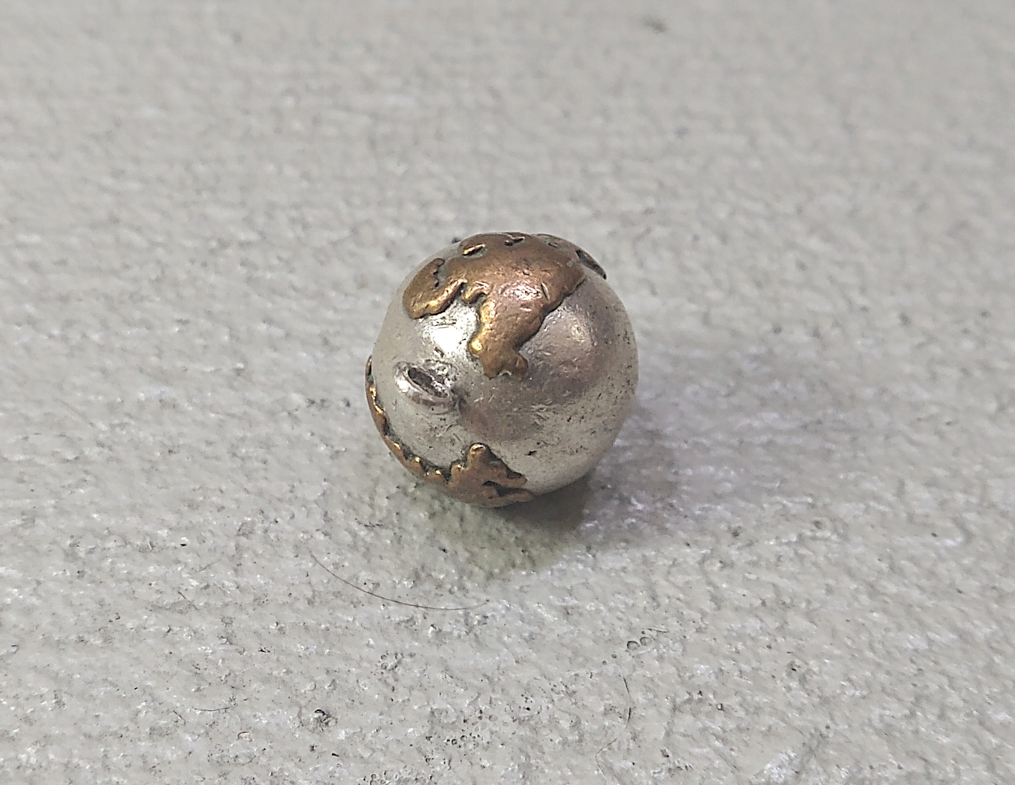 Jewelry × Vintage Vintage Sterling Silver Pendant Earth World Chime Brass Size ONE SIZE - 5 Thumbnail