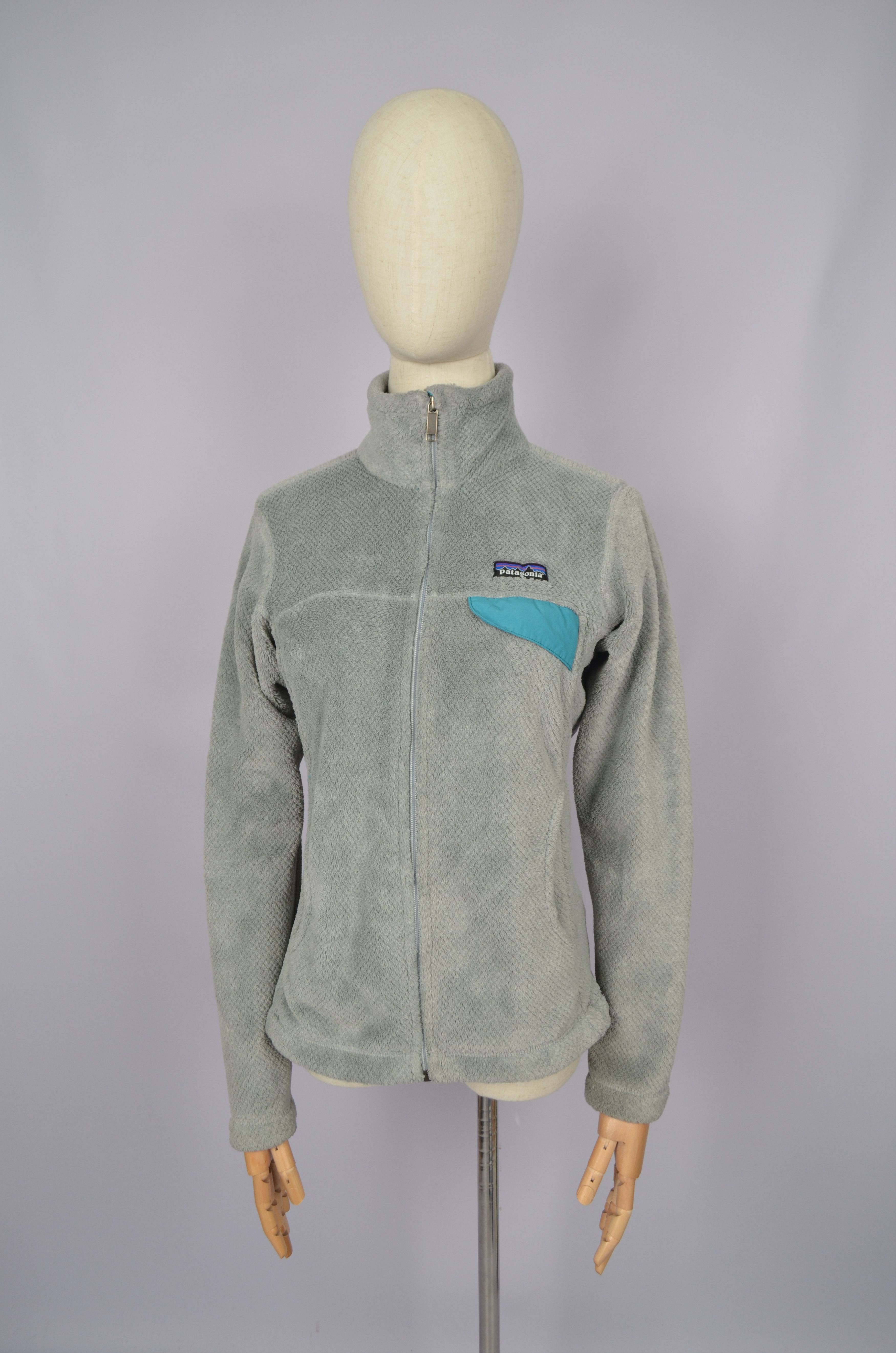 Patagonia × Vintage Patagonia Grey Re-Tool Full Zip Fleece Jacket Size S Outdoor Size S / US 4 / IT 40 - 1 Thumbnail