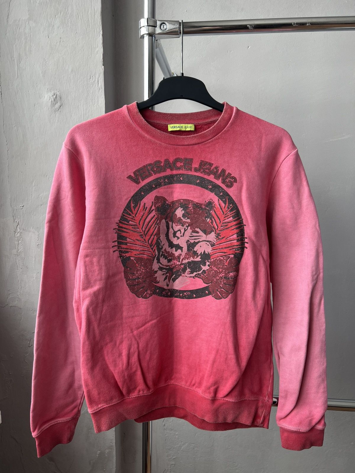 Versace Jeans Couture Versace Jeans MENS PINK BIG LOGO FADED SWEATSHIRT SIZE M Size US M / EU 48-50 / 2 - 5 Thumbnail