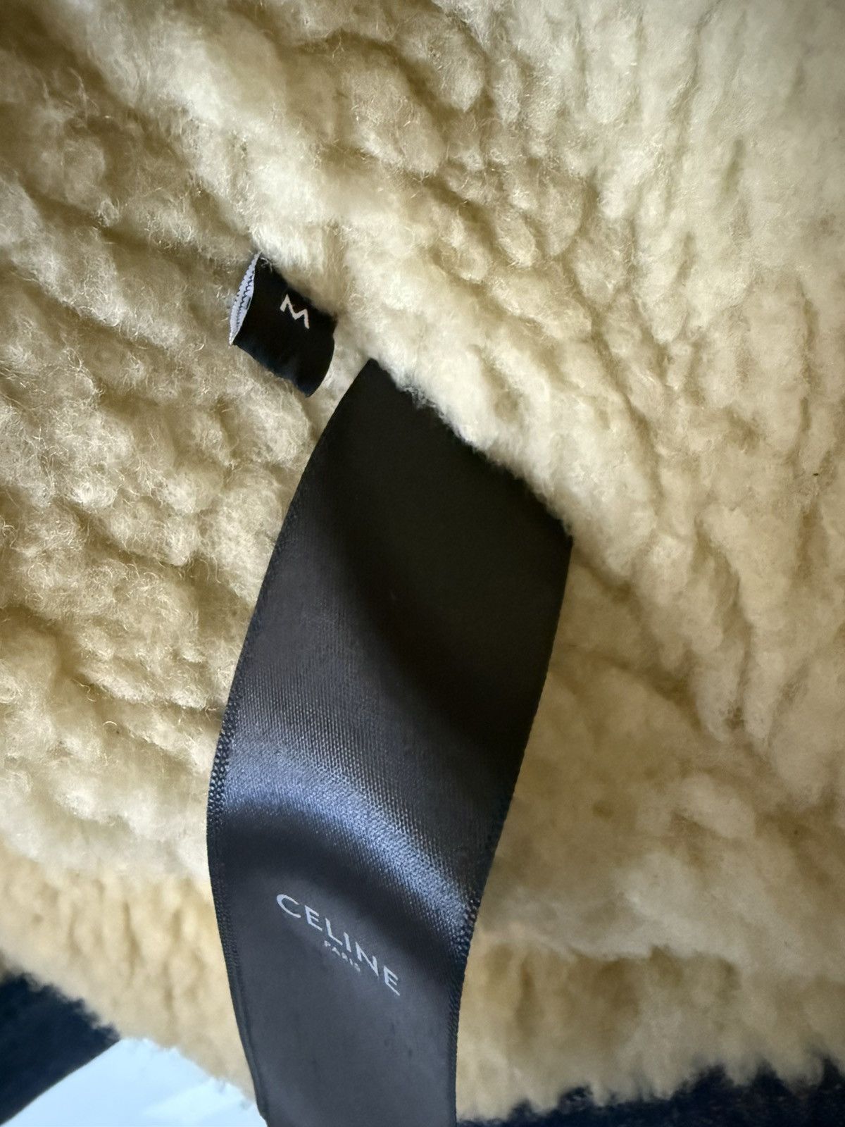 Celine Celine Shearling Lined Denim Jacket with Rhinestoned Fringes Size US M / EU 48-50 / 2 - 4 Thumbnail