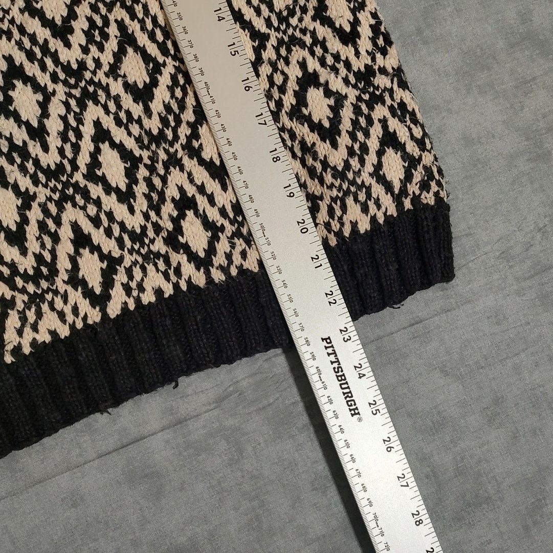 Other VTG Jennifer Reed handknit geometric full zip sweater SM Size S / US 4 / IT 40 - 8 Thumbnail