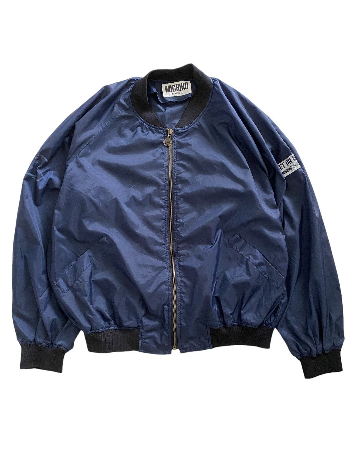 Issey Miyake Rare MICHIKO KOSHINO betwing bomber jacket nice designer Size US M / EU 48-50 / 2 - 6 Thumbnail