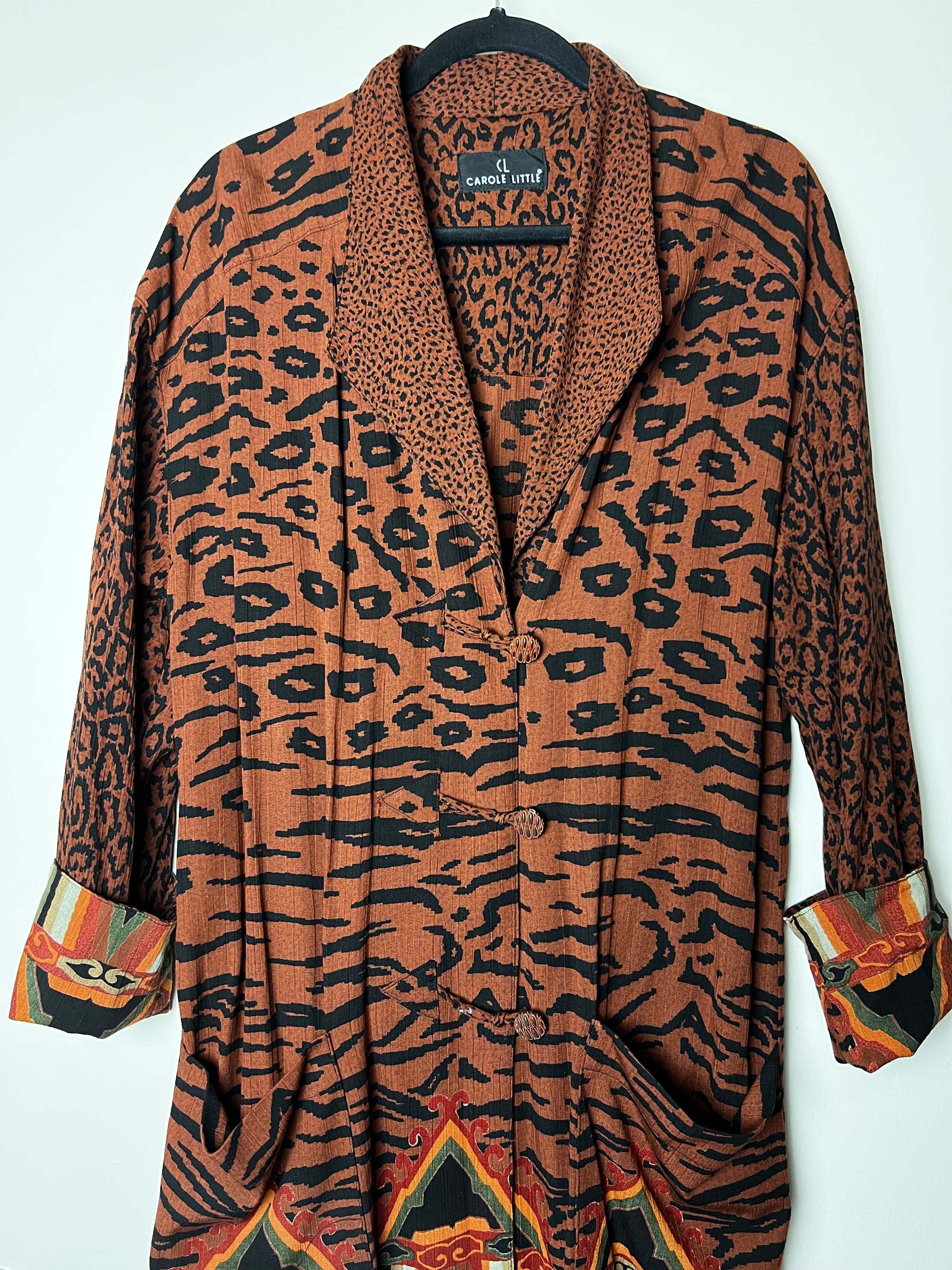 Vintage Vintage 1980's Carole Little Animal Print Blazer Jacket Size ONE SIZE - 2 Thumbnail