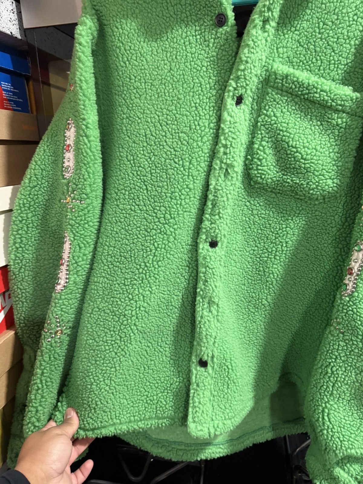 MNML MNML Sherpa Green Jacket Size Medium Size US M / EU 48-50 / 2 - 4 Thumbnail