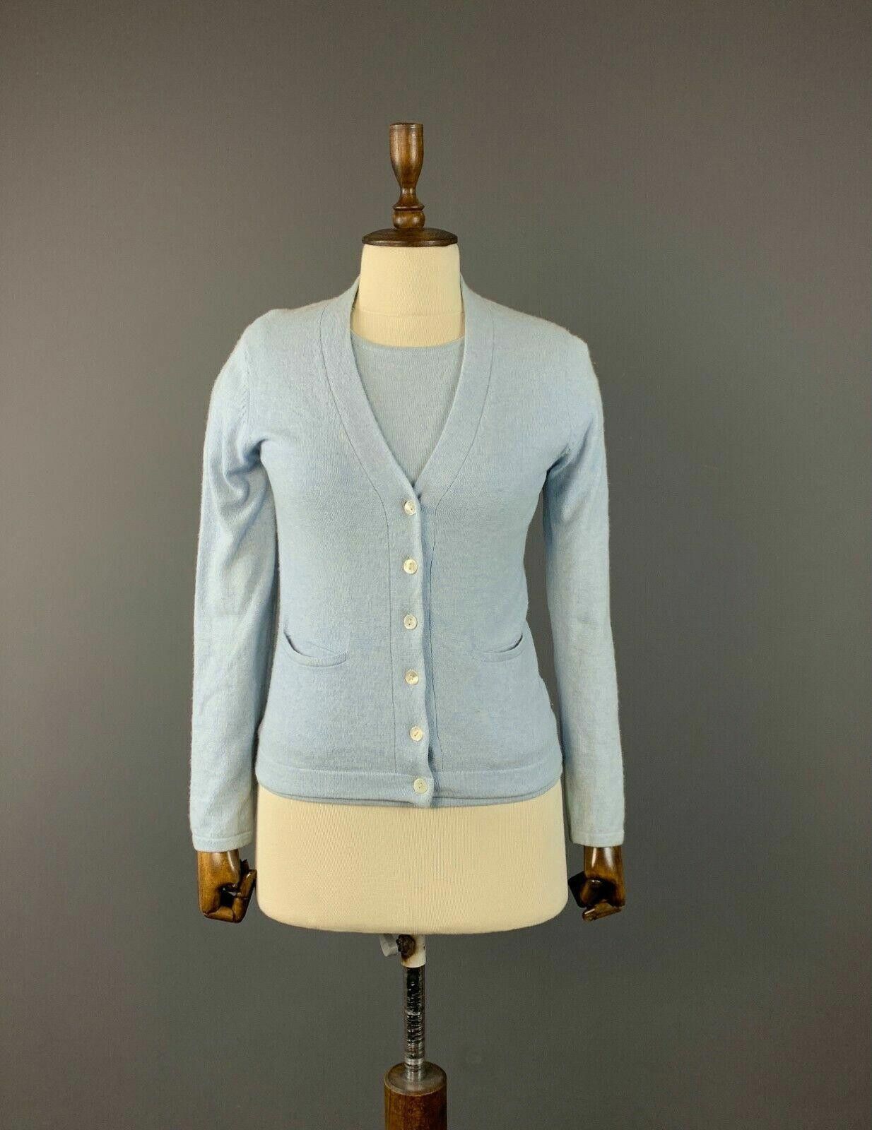 Designer Donna Lane Blue Cashmere Sweater + Top T-Shirt Size 36 Size M / US 6-8 / IT 42-44 - 1 Thumbnail