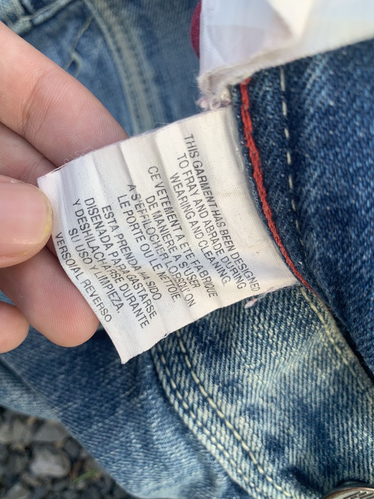 Kapital TOMMY HILFIGER SELVEDGE RUSTY DISTRESSED DENIM Size US 30 / EU 46 - 24 Thumbnail