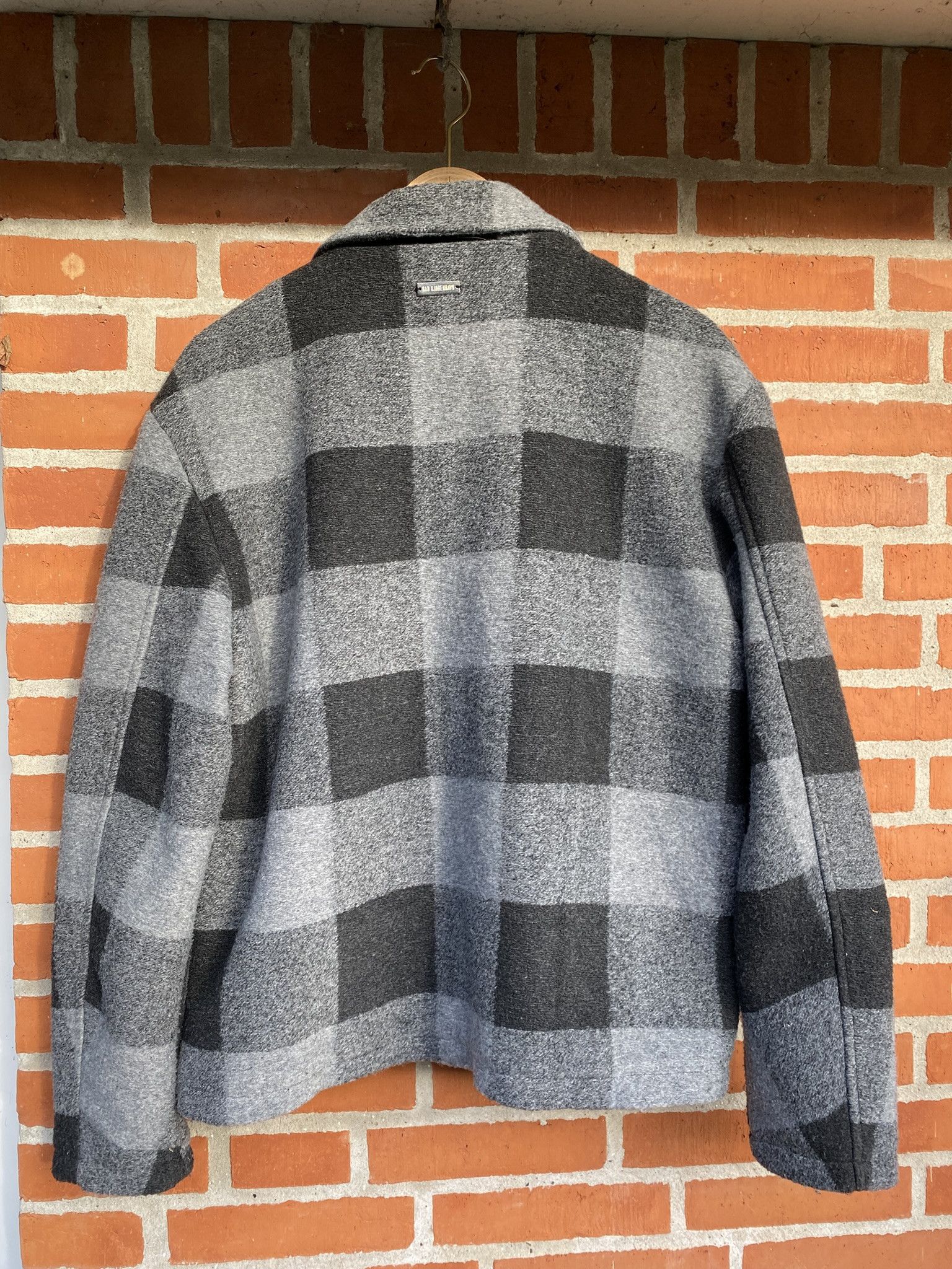 Acne Studios $810 - 50/L - Zip Boxy Jacket - Black/Grey Check Size US L / EU 52-54 / 3 - 10 Thumbnail