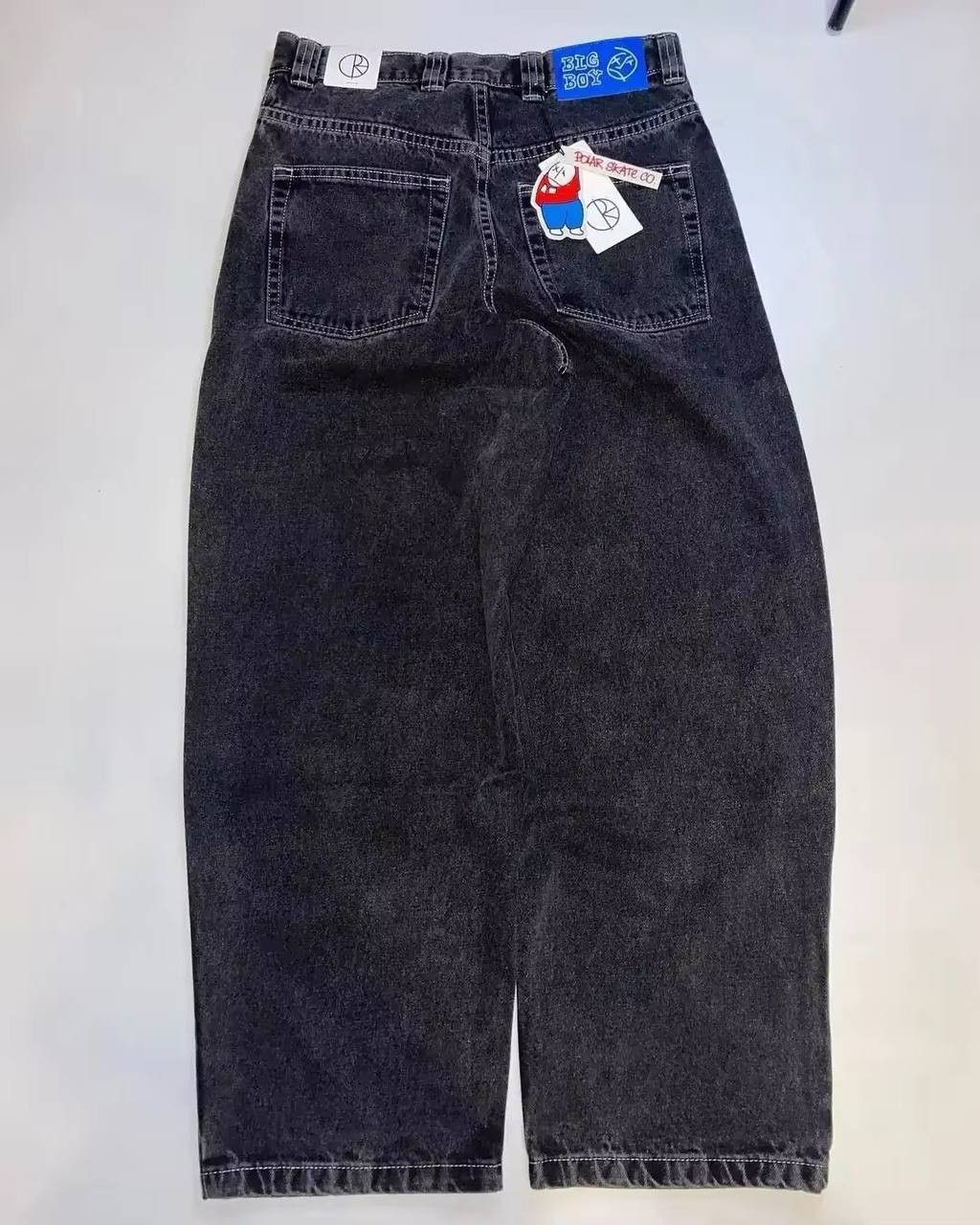 Japanese Brand × Vintage baggy high-waisted jeans. Size US 36 / EU 52 - 4 Thumbnail