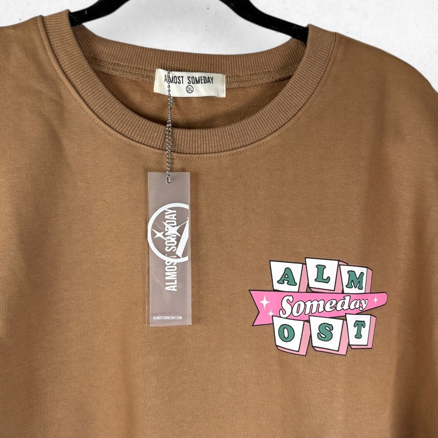 Other Almost Someday Retro Crewneck Brown Men's Size 2XL Size US XXL / EU 58 / 5 - 5 Thumbnail