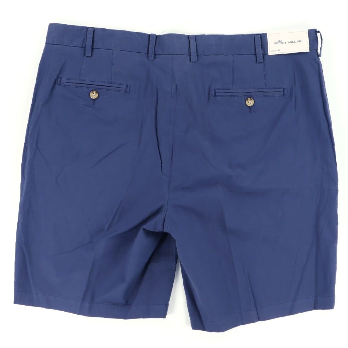 Peter Millar Peter Millar Stretch Seaside Cotton Blend Microfiber Chino Shorts Blue Men's 40 Size US 40 / EU 56 - 4 Thumbnail