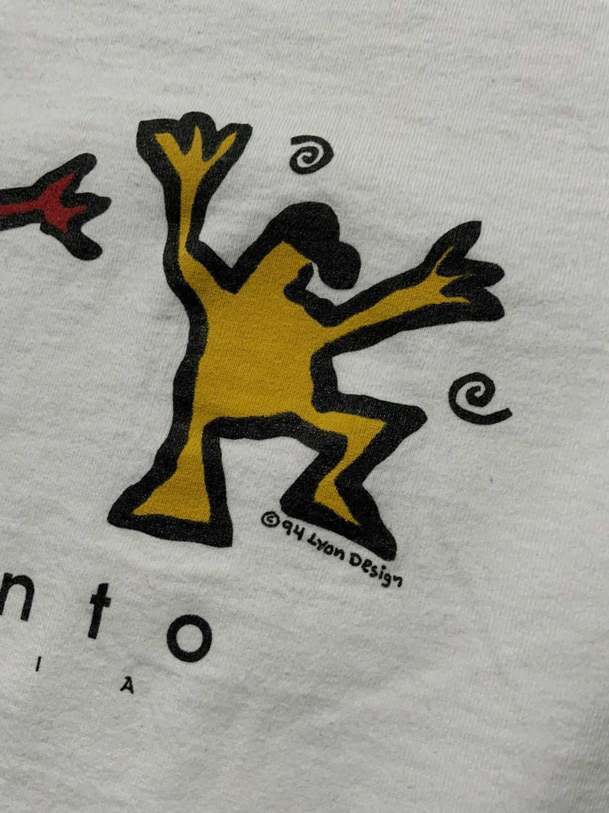 Vintage Vintage 1994 90s Lyon Design Dance Single Stitch T-Shirt Size US L / EU 52-54 / 3 - 8 Thumbnail