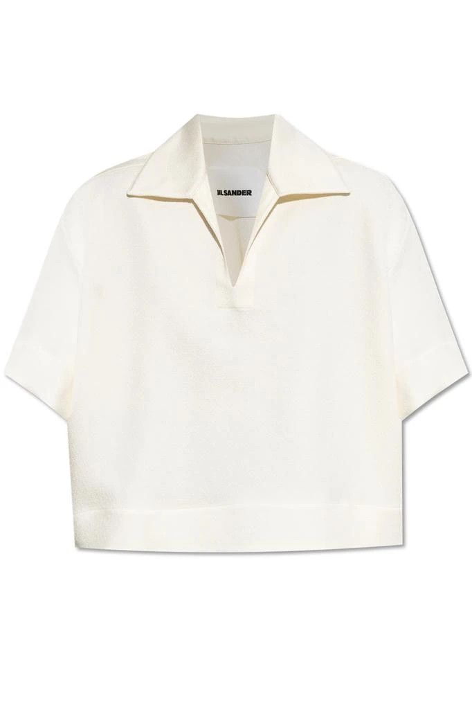 Jil Sander o1loc1c0426 Loose Fit Polo in White Size M / US 6-8 / IT 42-44 - 1 Thumbnail