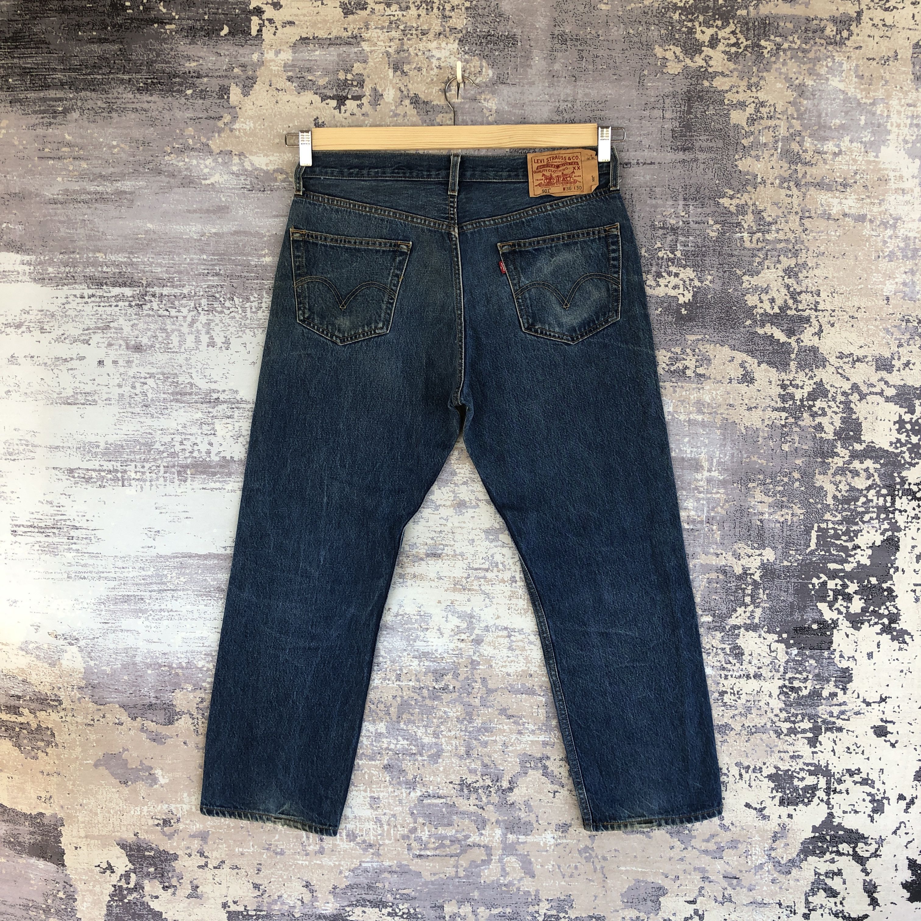 Levi's Vintage Levis 501 Faded Jeans Levi's Indigo Wash Denim Size US 34 / EU 50 - 2 Thumbnail