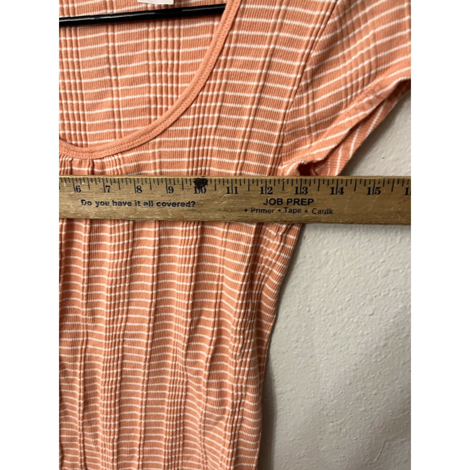 CO VINTAGE Liz & Co Women Short Sleeve T-Shirt Cotton Scoop Neck Casual Top 100% Cotton, Petite Large, Orange Size L / US 10 / IT 46 - 4 Thumbnail