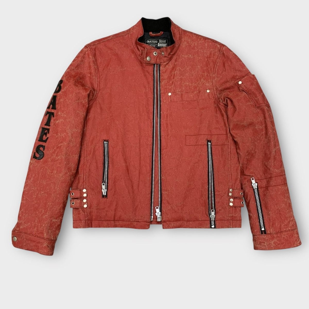 Sports Specialties VINTAGE DISTRESSED BATES LEATHERS CUSTOM BIKER JACKET Size US M / EU 48-50 / 2 - 5 Thumbnail