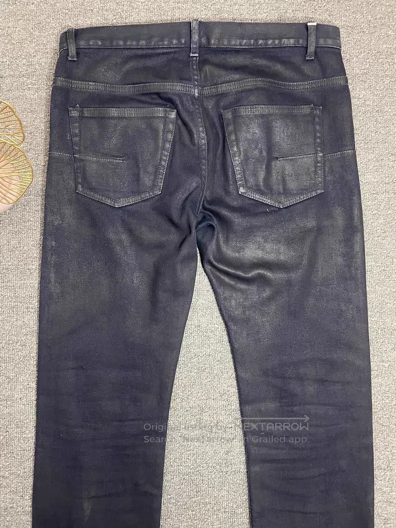 Dior Dior Paint Brushed Gold Dust Deep Blue Stretch Jeans Size US 29 - 9 Thumbnail