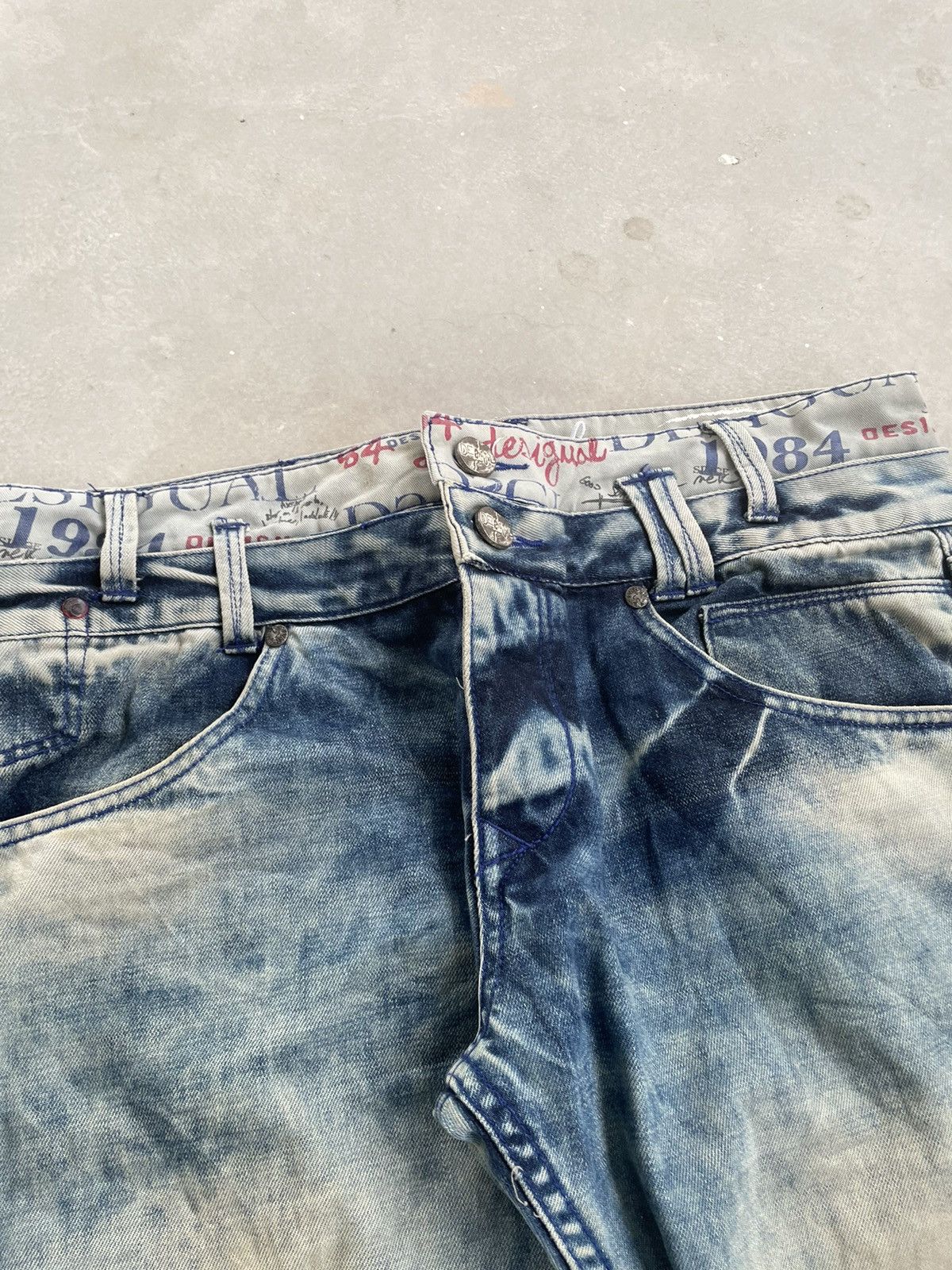 Desigual DESIGUAL DOUBLE WAIST PANT WIDE LEG DENIM Size US 32 / EU 48 - 3 Thumbnail